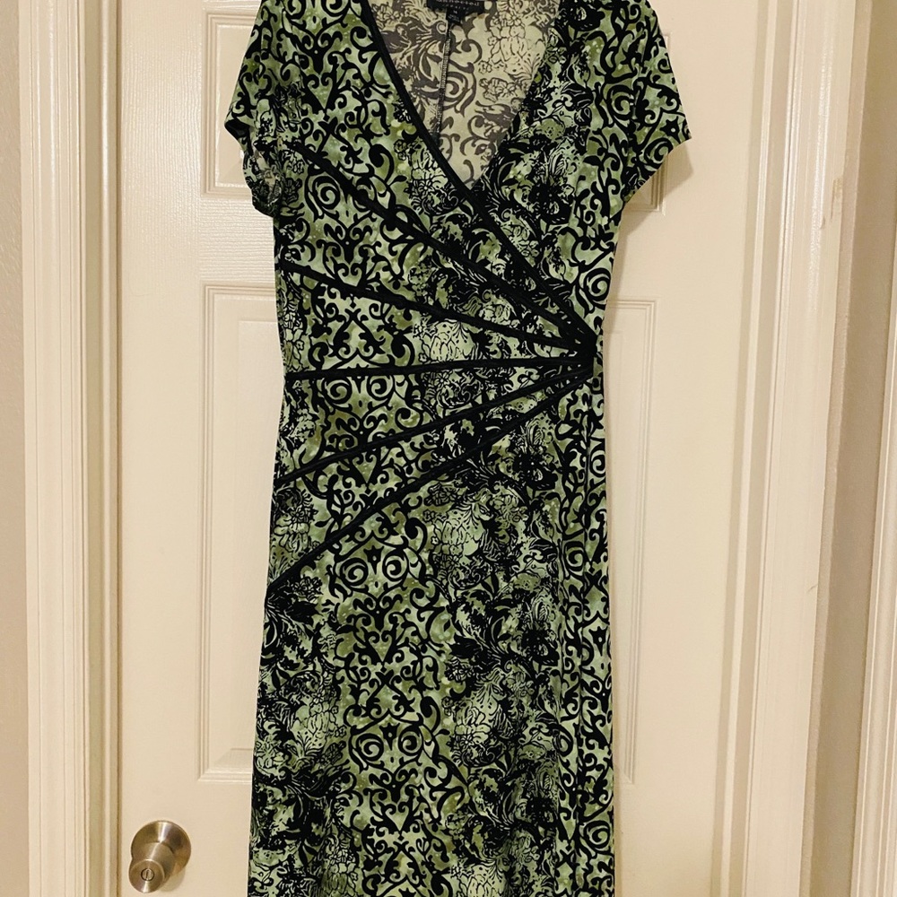 Beautiful green and black dress